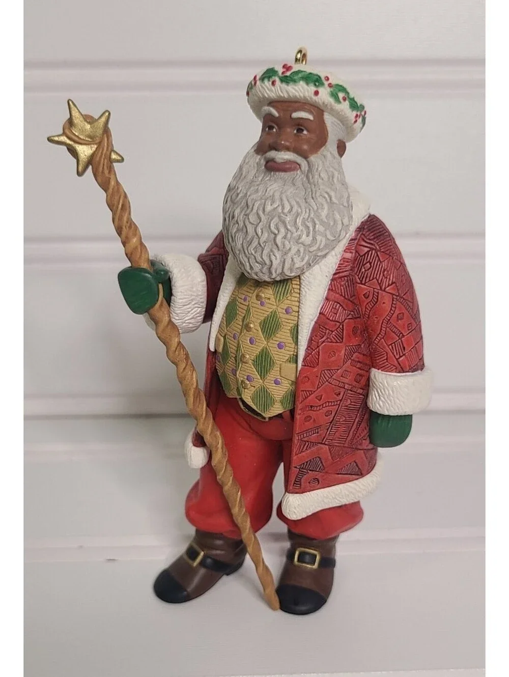 Vintage Hallmark 1999 Joyful Santa 1st in Series Christmas Ornament